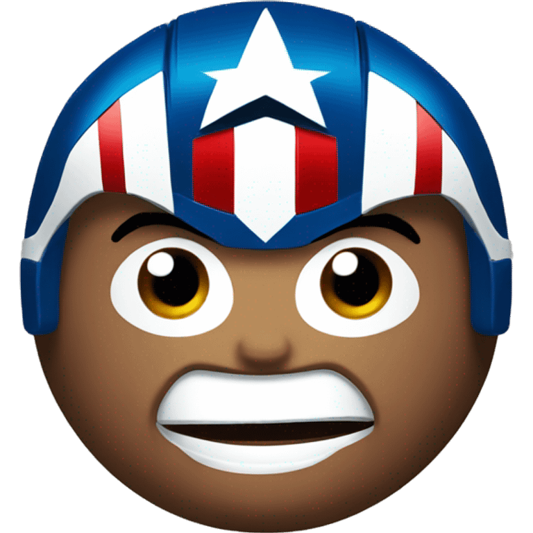 Captain America smiling head emoji