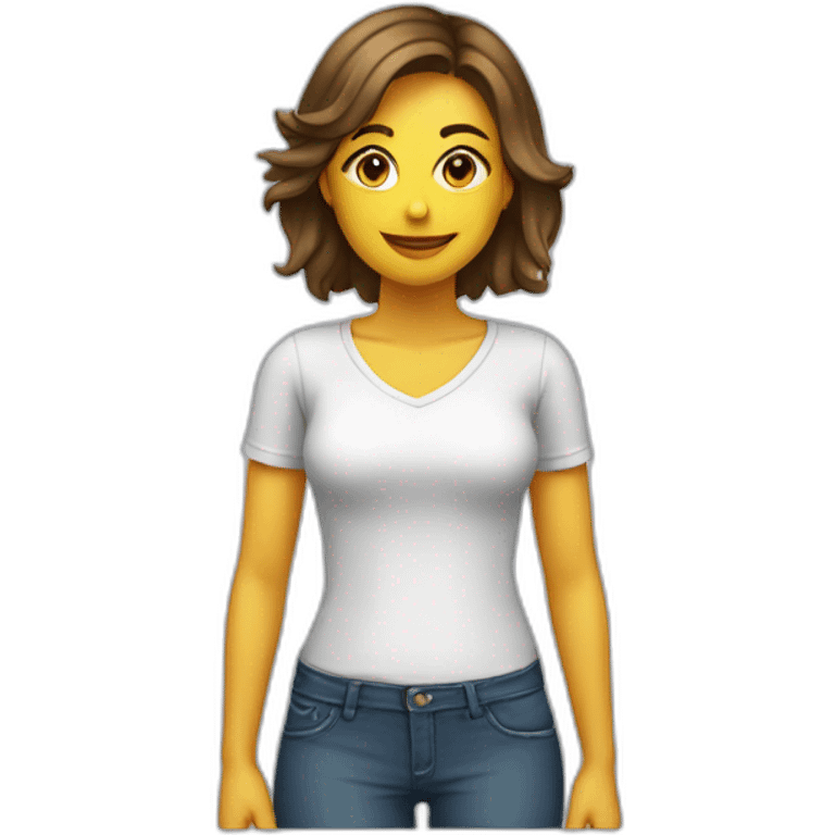 Femme en culotté de dos emoji