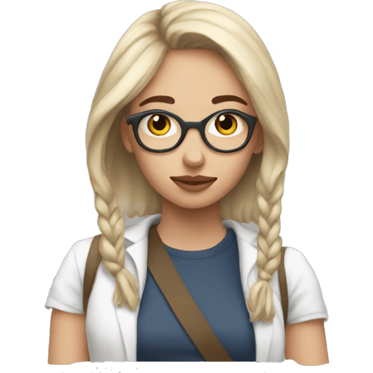 Aesthetic study girl emoji