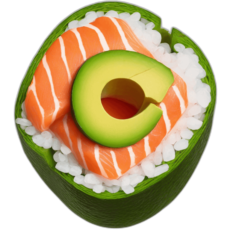 maquis roll salmon avocado emoji