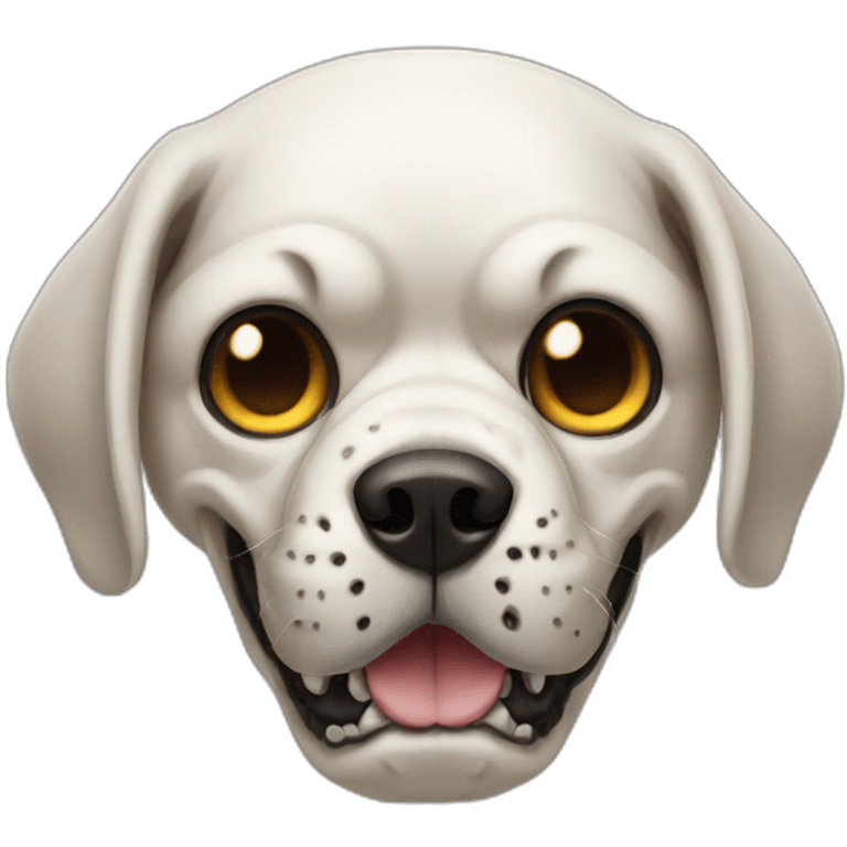 Skull dog emoji