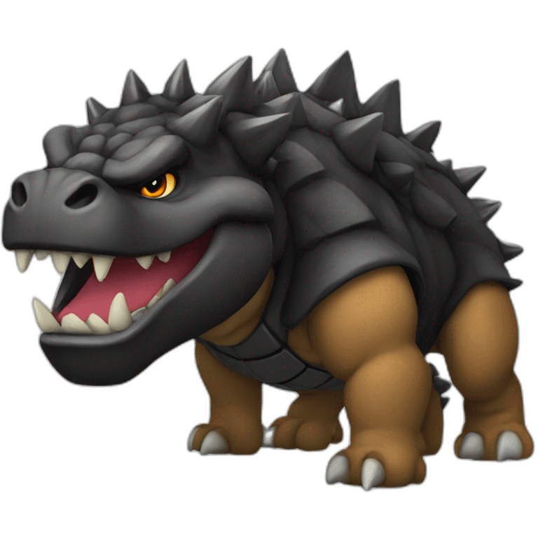 black bowser emoji