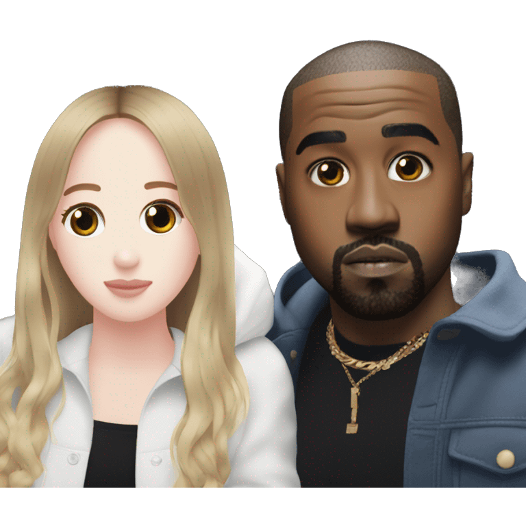 LOONA Chuu with Kanye West emoji