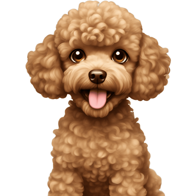 Light brown toy poodle emoji