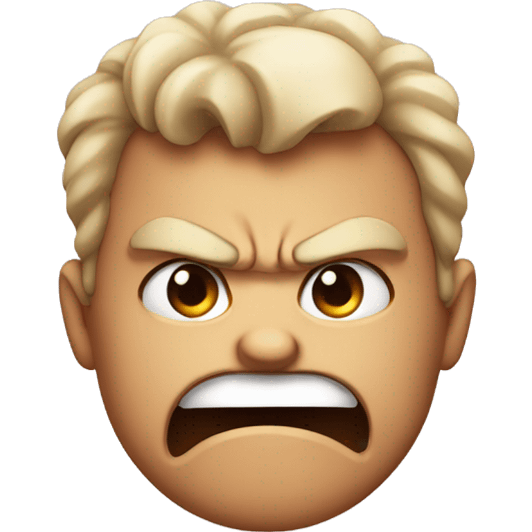 Cute angry face emoji