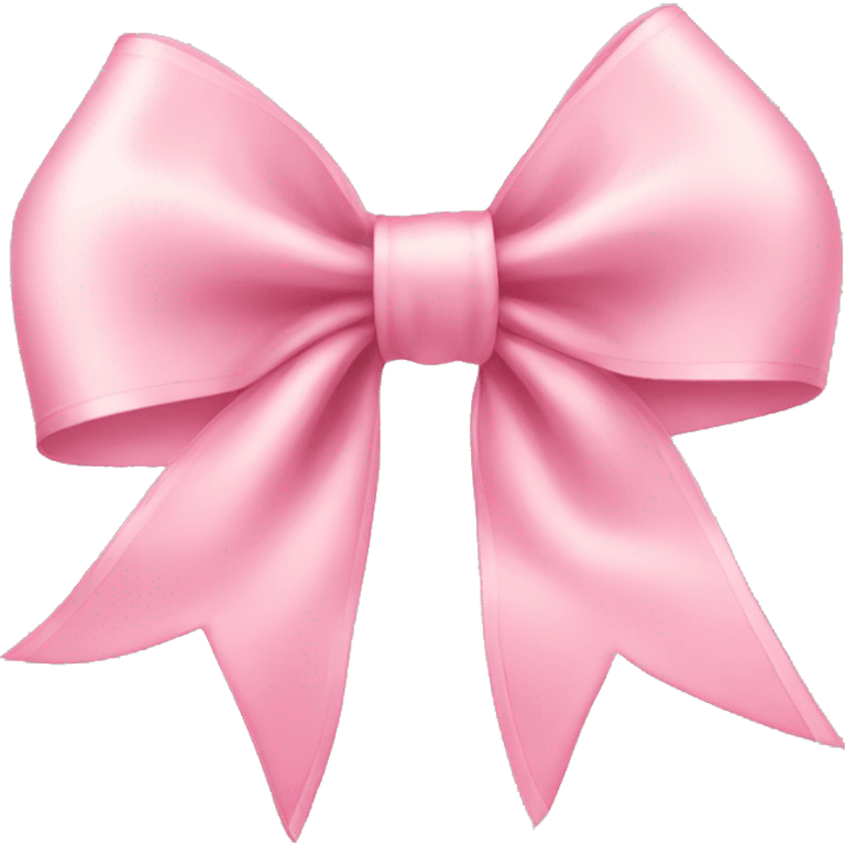 light pink ribbon bow emoji