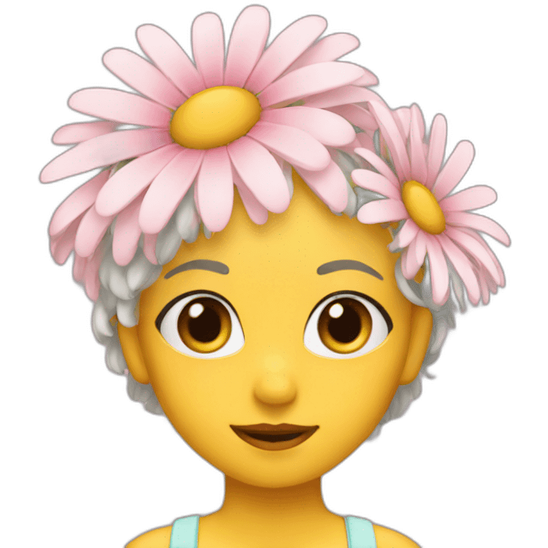 daisy girl emoji