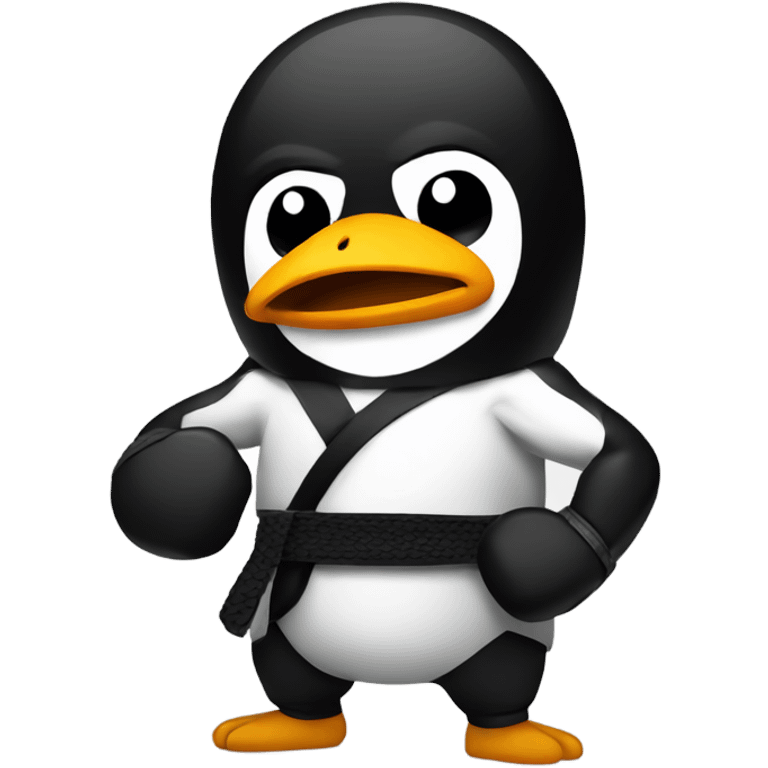 a pinguin as a mma fighter emoji