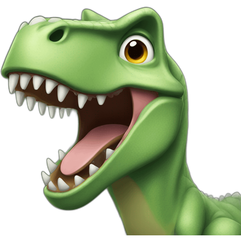 Dinosaur roaring emoji