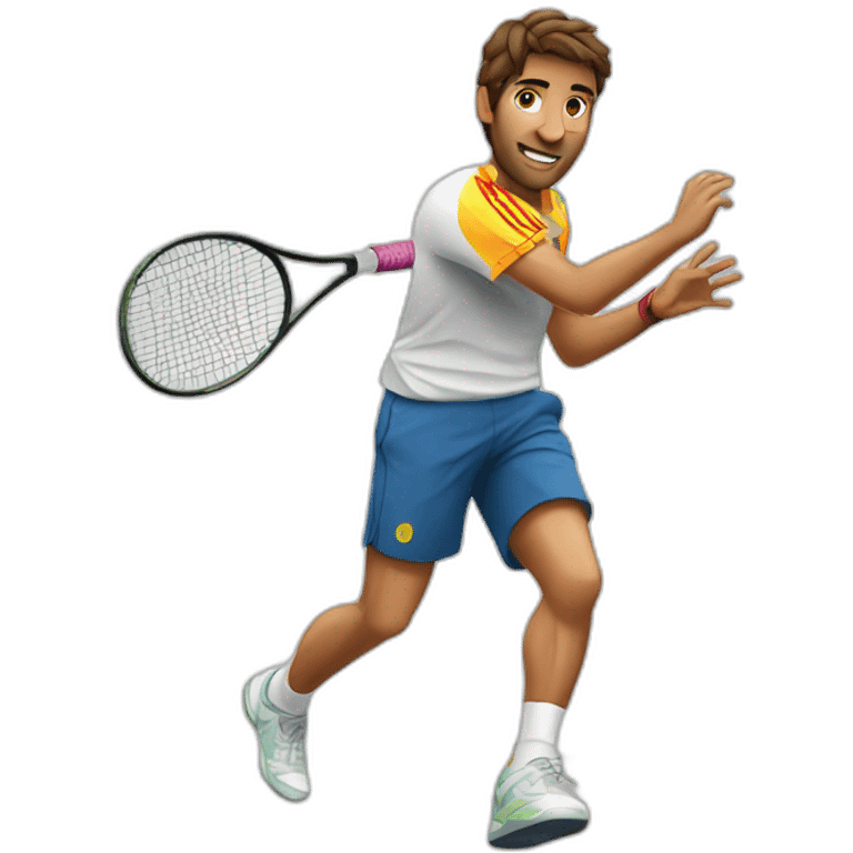 Spanish tennis player emoji