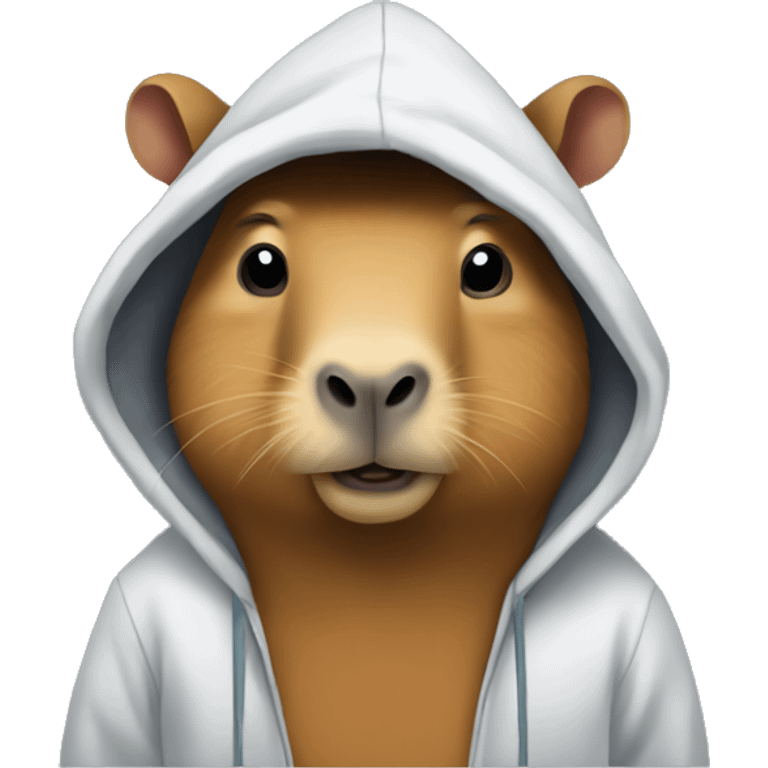 capybara wearing a hoodie  emoji