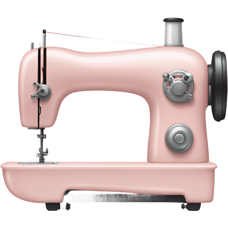 Very light blush pink sewing machine emoji