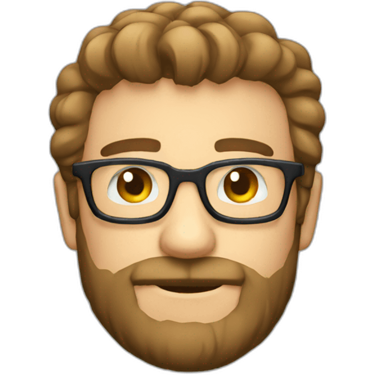 short beard man glasses nerd pixel emoji