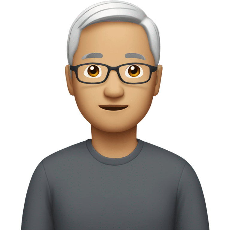 Asian short hair 50 yrs old  emoji