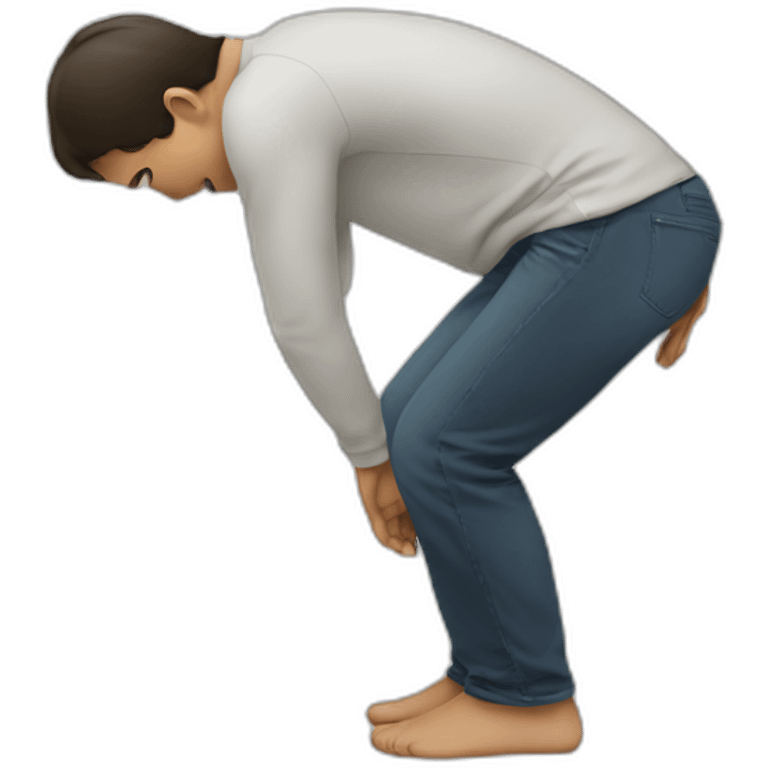 Person bending over emoji