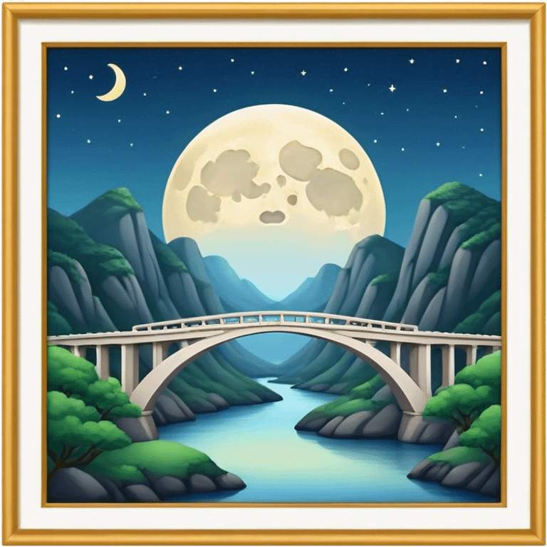 Gaoling moon bridge emoji