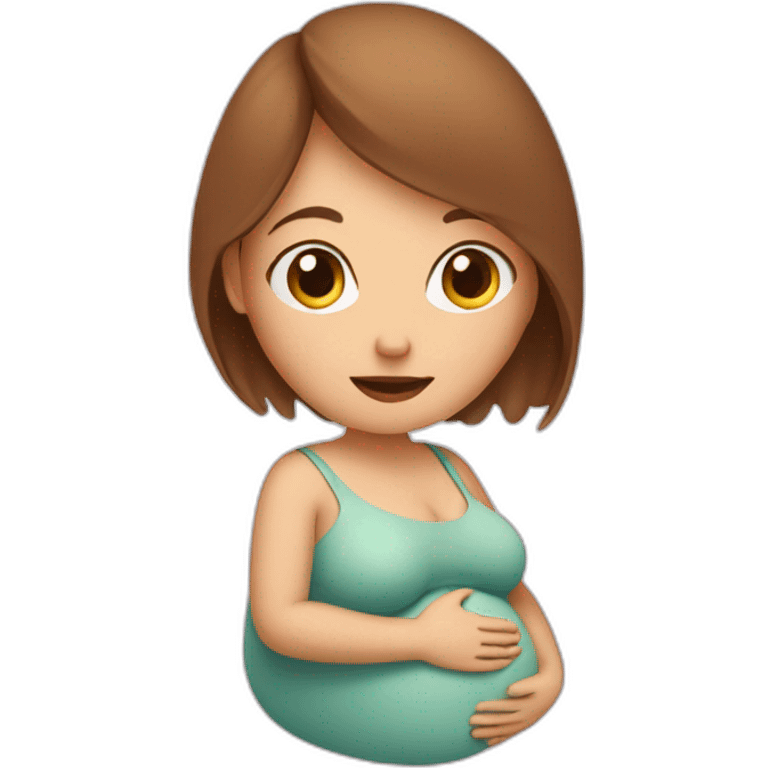 embrio inside pregnant woman emoji