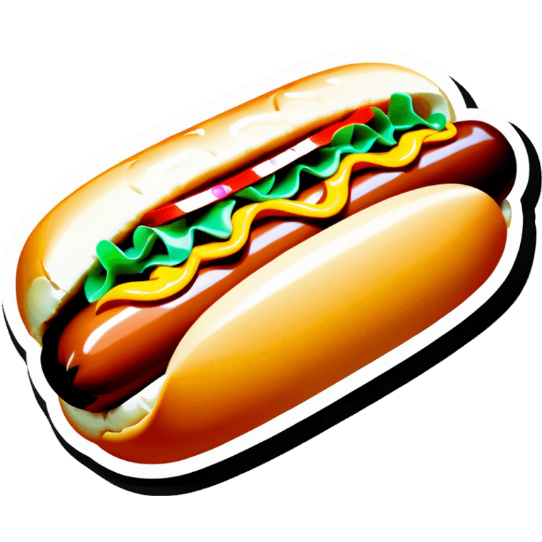 Hot dog emoji