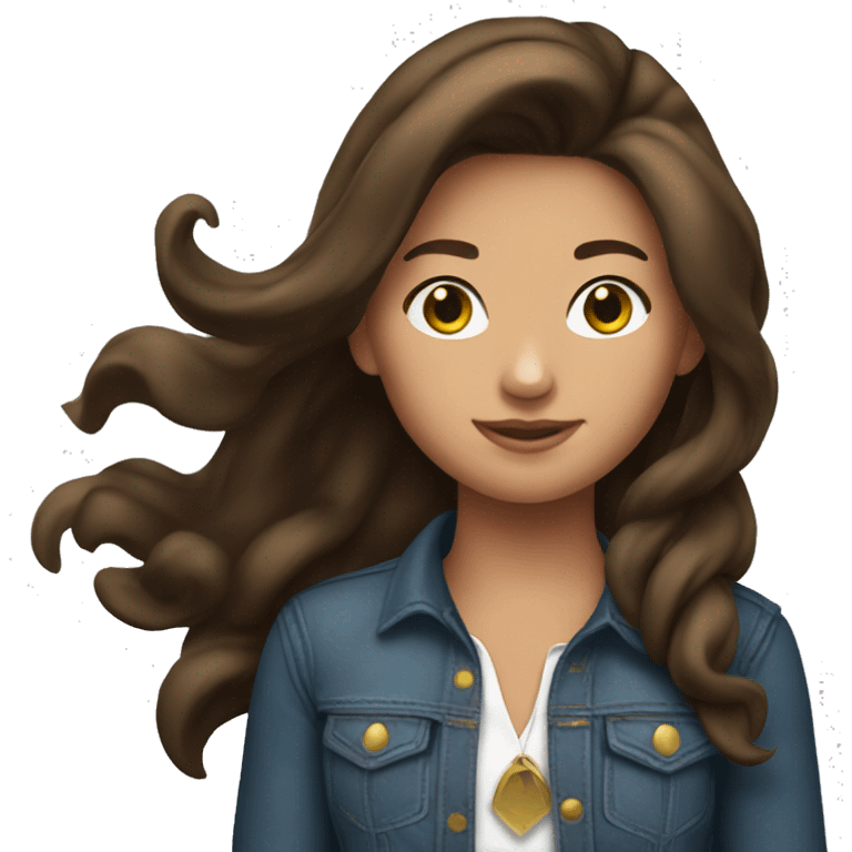 girl rodeo brunette emoji