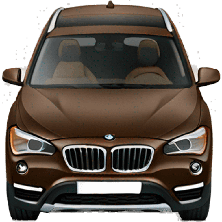 Brown BMW x1 emoji