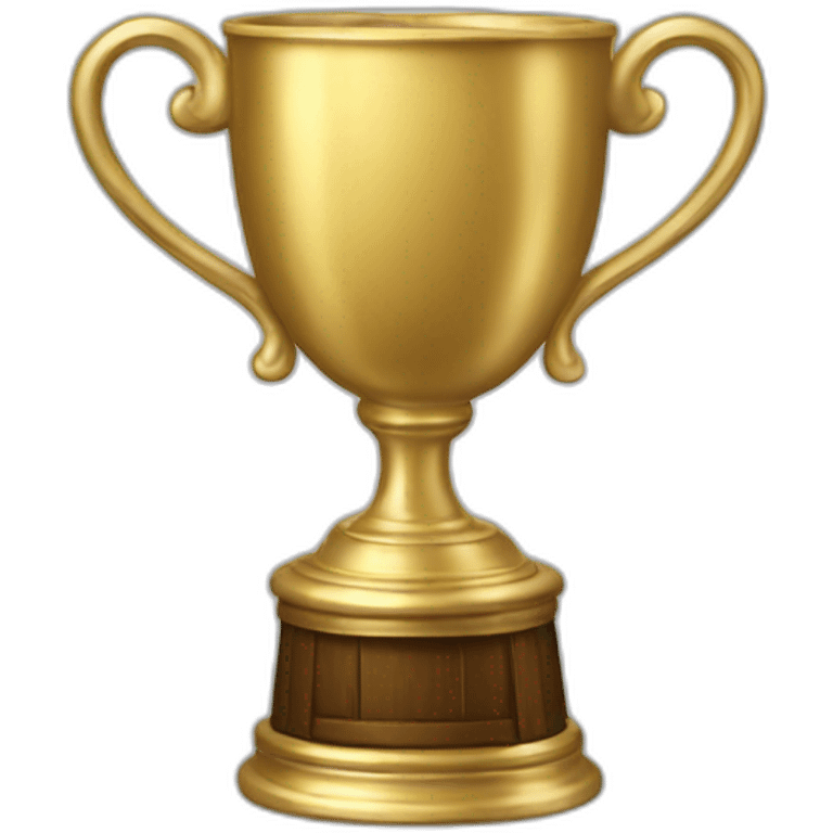 A sick, vomitting trophy cup emoji