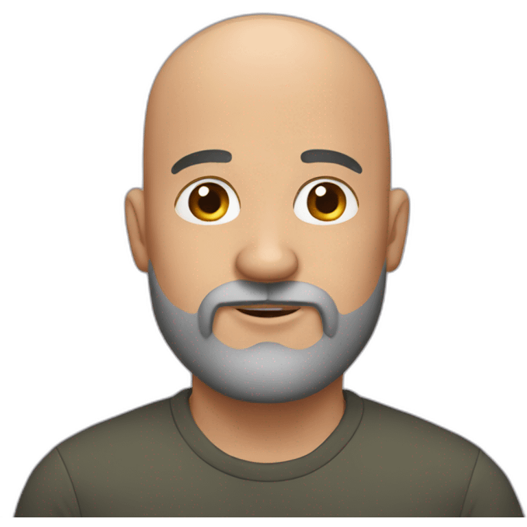 bald and bearded man emoji