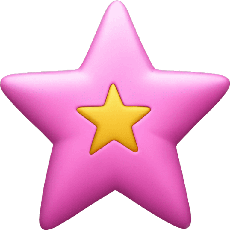 Pink star emoji