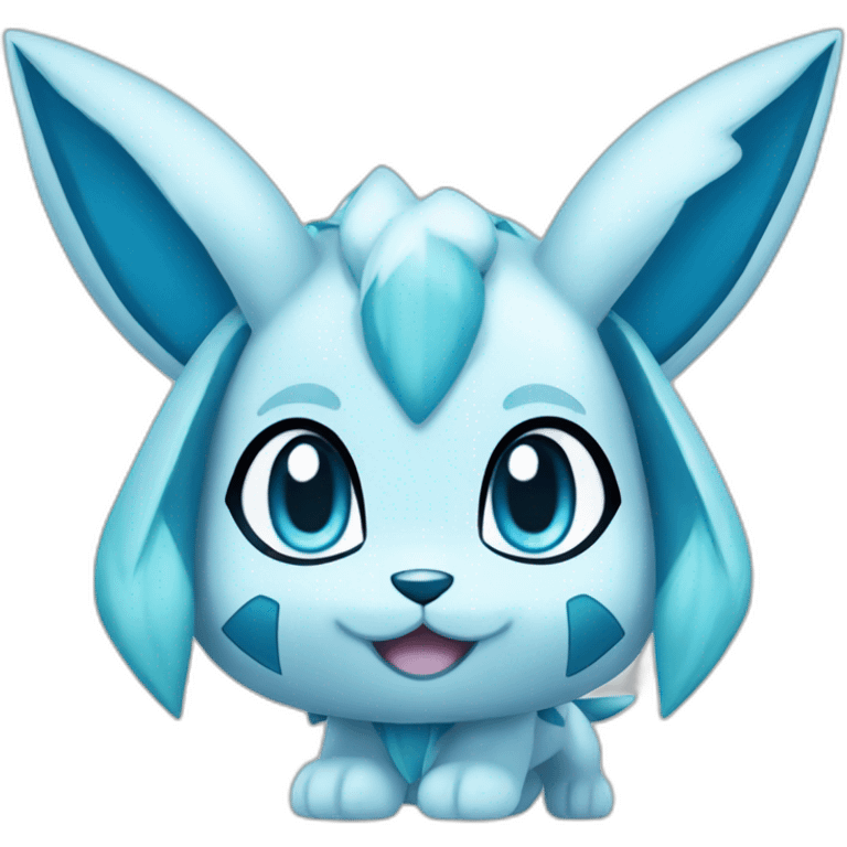 Glaceon pokemon ice type emoji