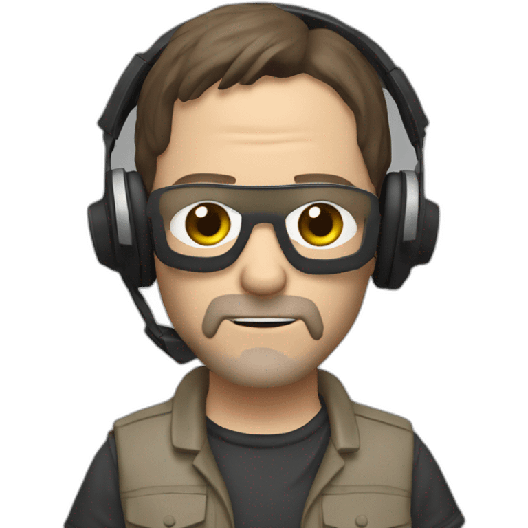 Daryl nixon from the walking dead series mixing songs like a famous DJ emoji