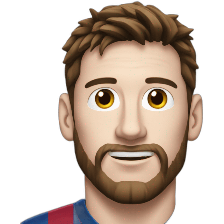 Messi avec un chat qui porte la maillot du Real emoji