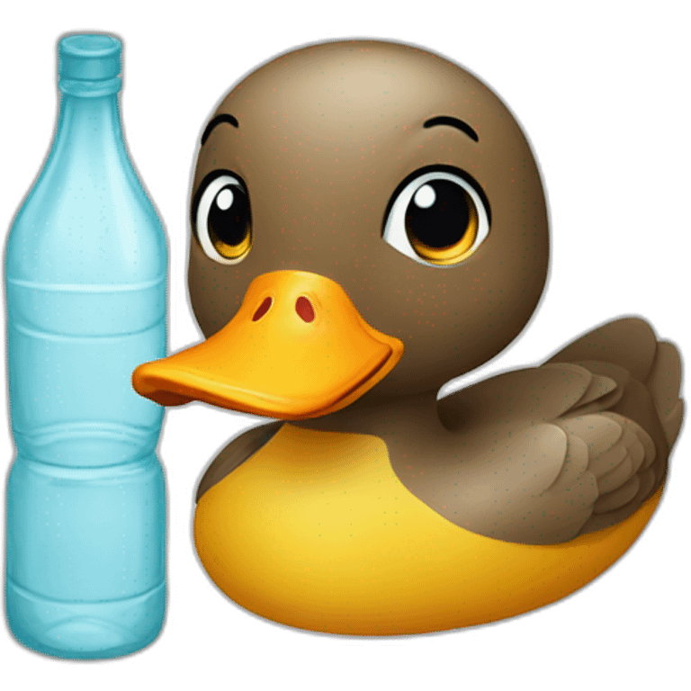 Bottled head duck emoji