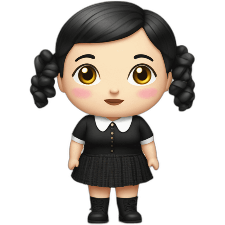 fat wednesday adams hyperrealistic emoji