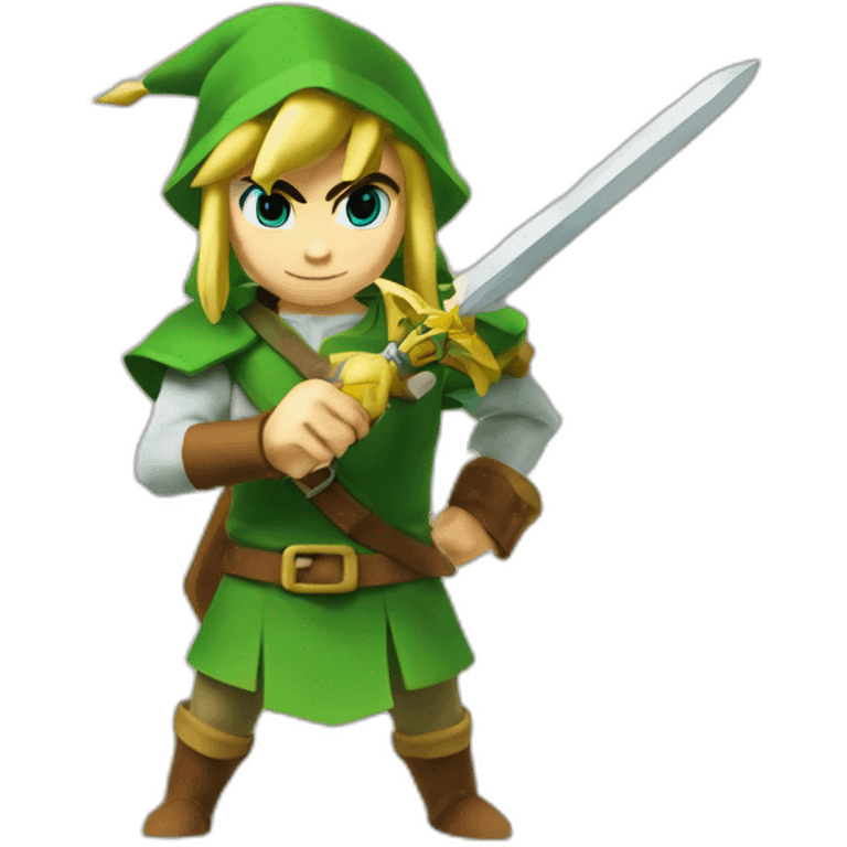 Link writing (The Legend of Zelda) emoji