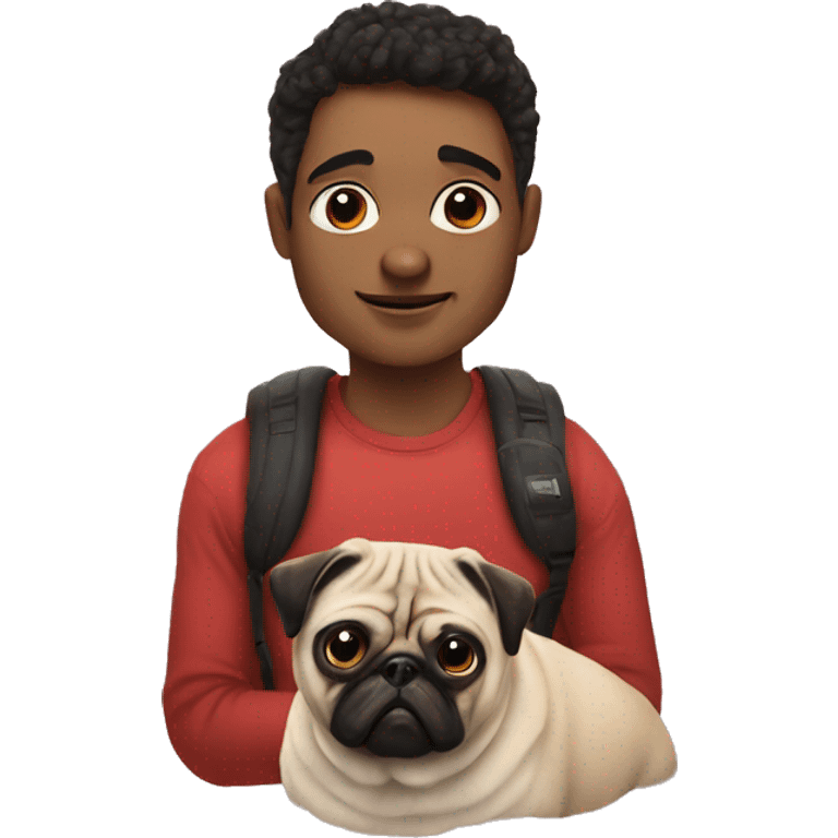 Me and Pug  emoji