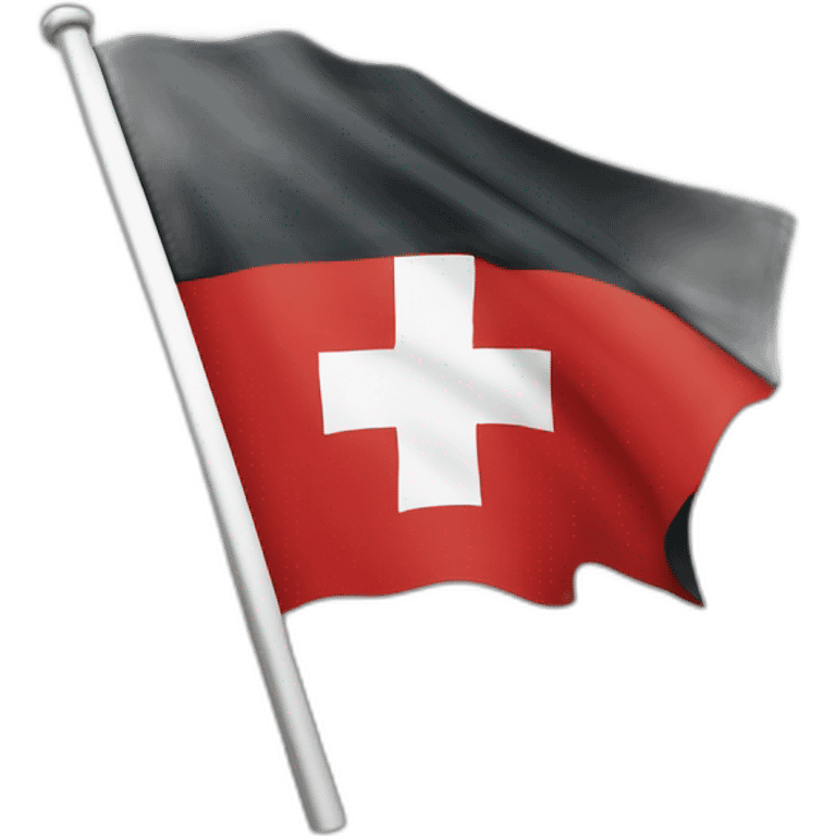 Canton fribourg (Switzerland) flag emoji