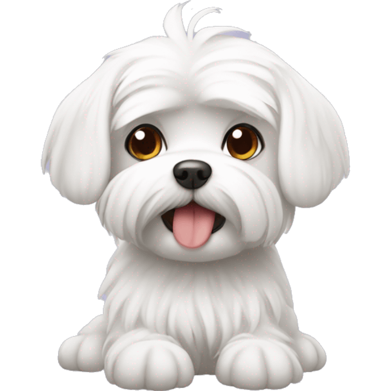 Cute maltese emoji