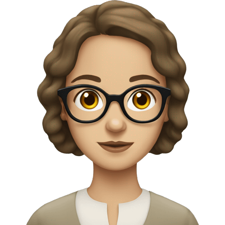 Jane Eyre with glasses emoji