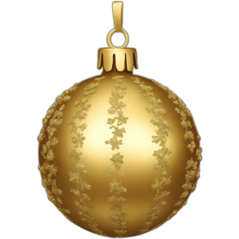 gold christmas bauble emoji