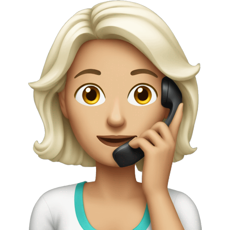 Wife on phone  emoji