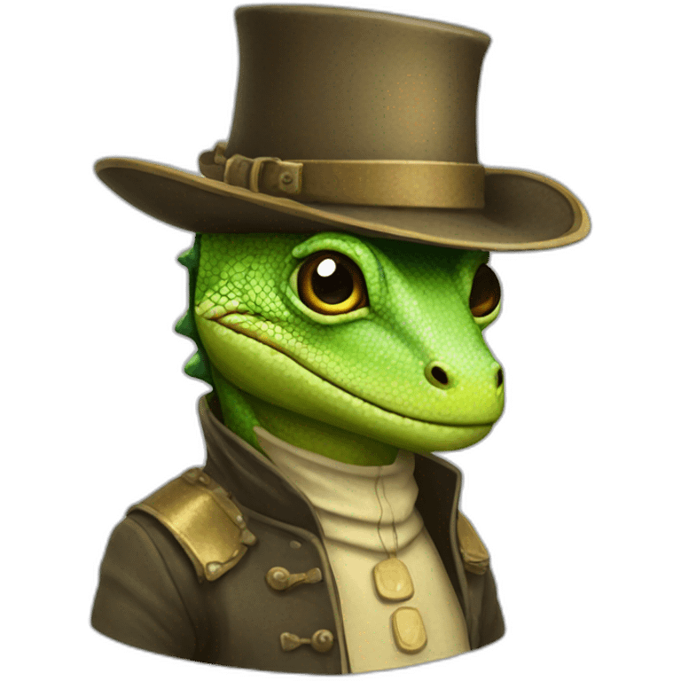 lizard-squire-hat emoji