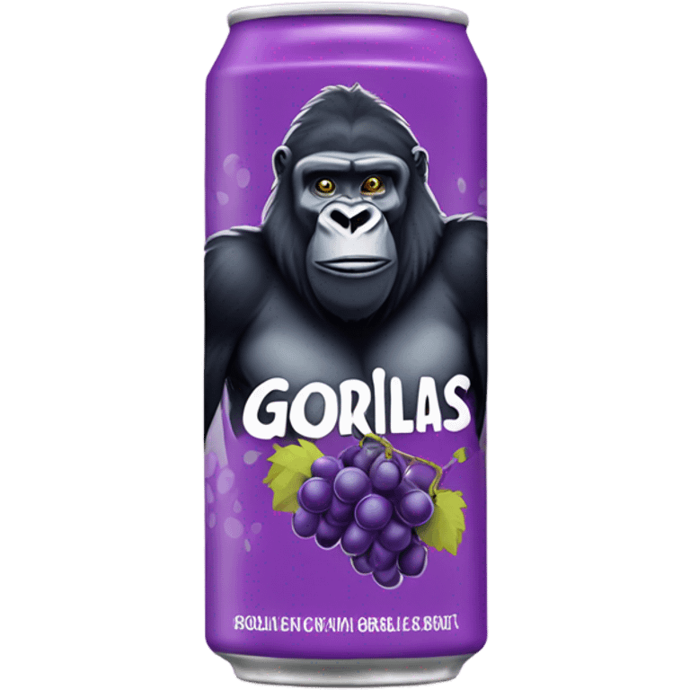 Gorillas grape Energy Drink can emoji