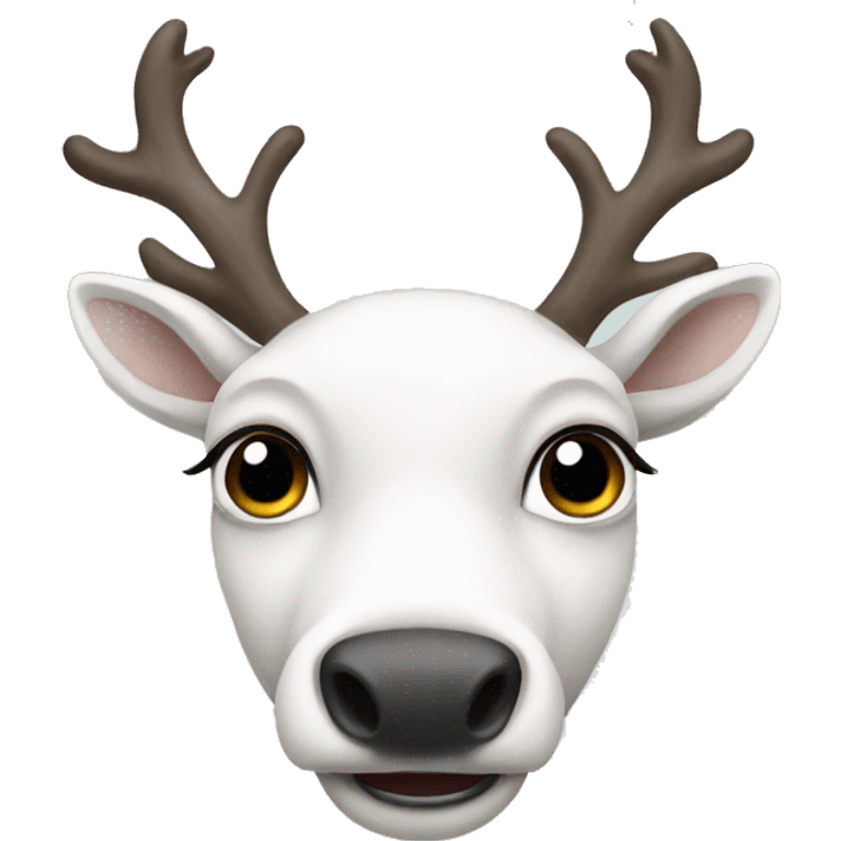 white-reindeer emoji