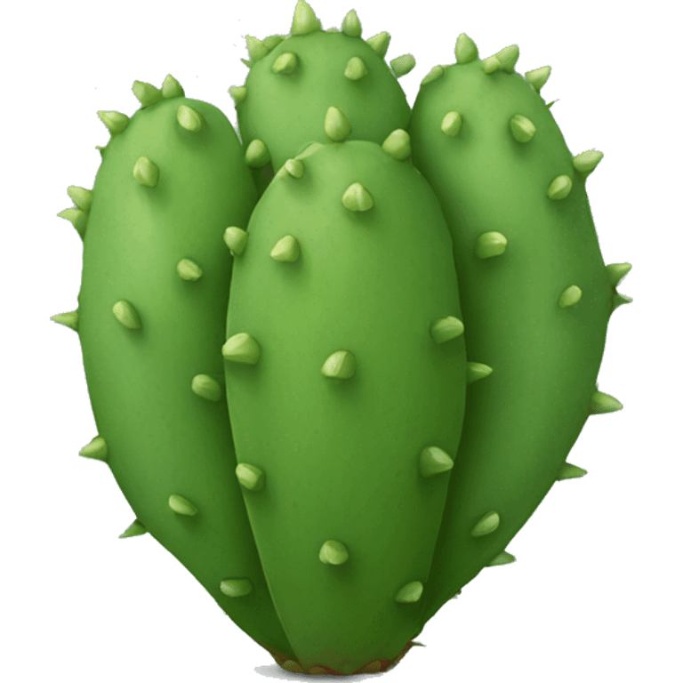 round Nopal without pot emoji