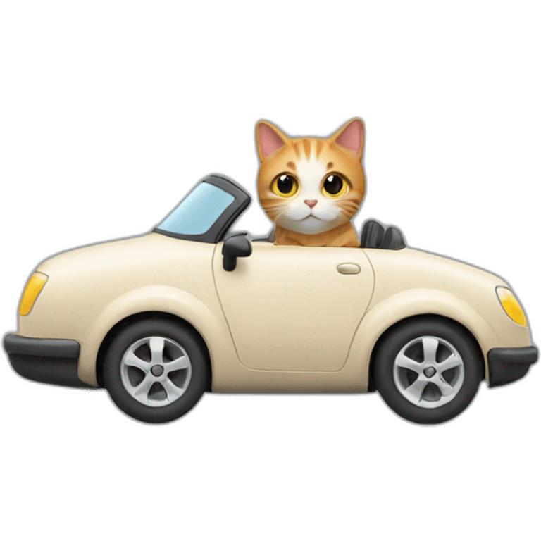 cat in a car emoji