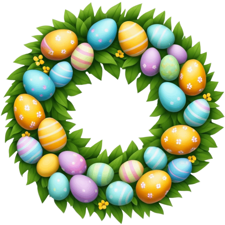 Easter wreath emoji