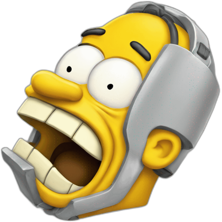 Homer Simpsons laughing emoji