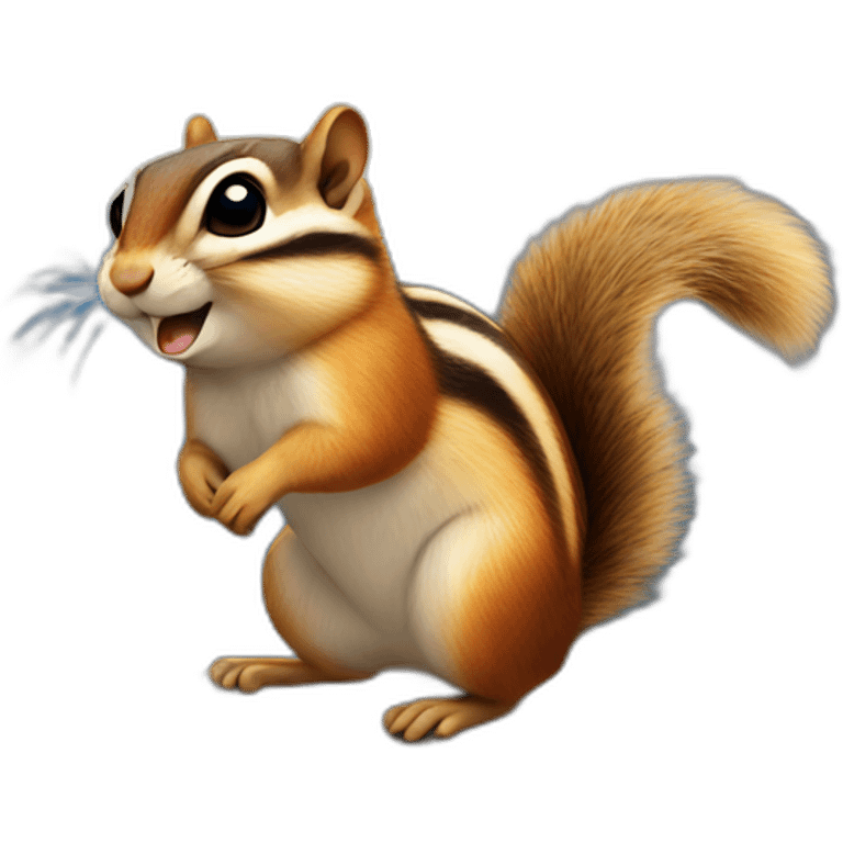 Chipmunk in france emoji