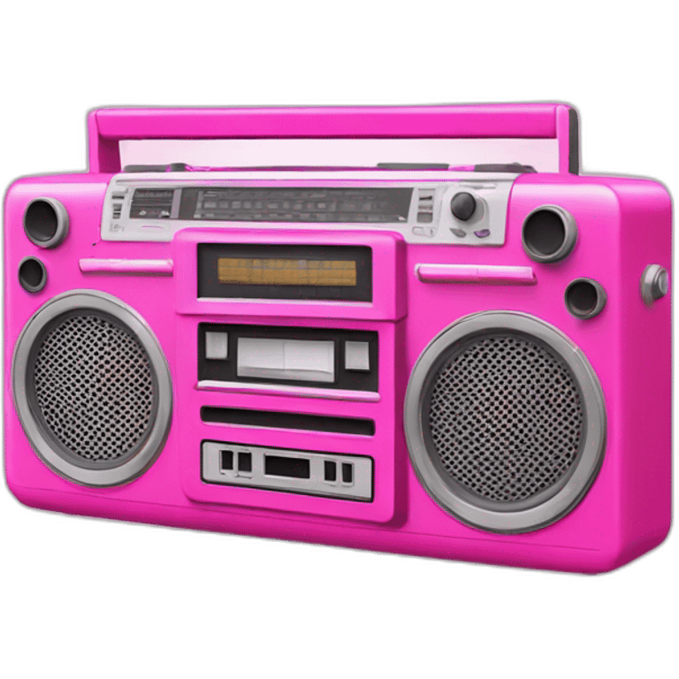 old retro y2k pink boombox emoji