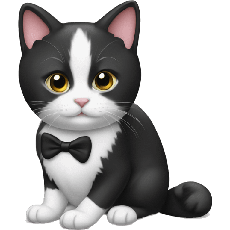 Petit chat tuxedo emoji