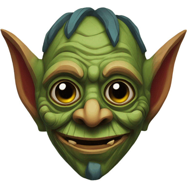 Goblin dart wifi Wood mask  emoji